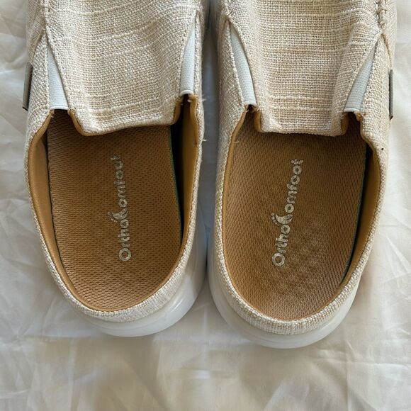 OrthoComfoot Orthopedic Slip-On Loafers Walking Shoes, Beige, EU41 US9.5 NWT - Picture 11 of 13